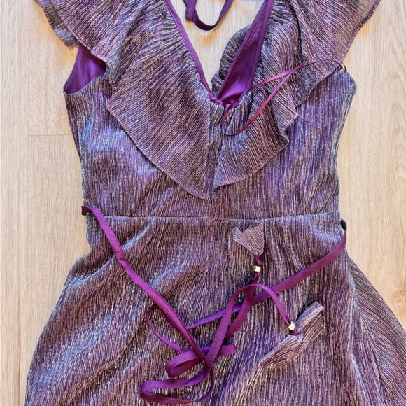 Sparkly Purple Mini Dress - Picture 3 of 4